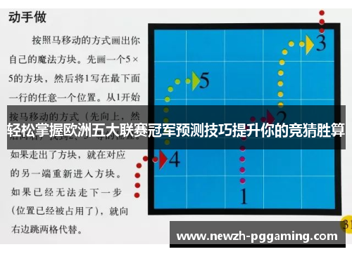 轻松掌握欧洲五大联赛冠军预测技巧提升你的竞猜胜算